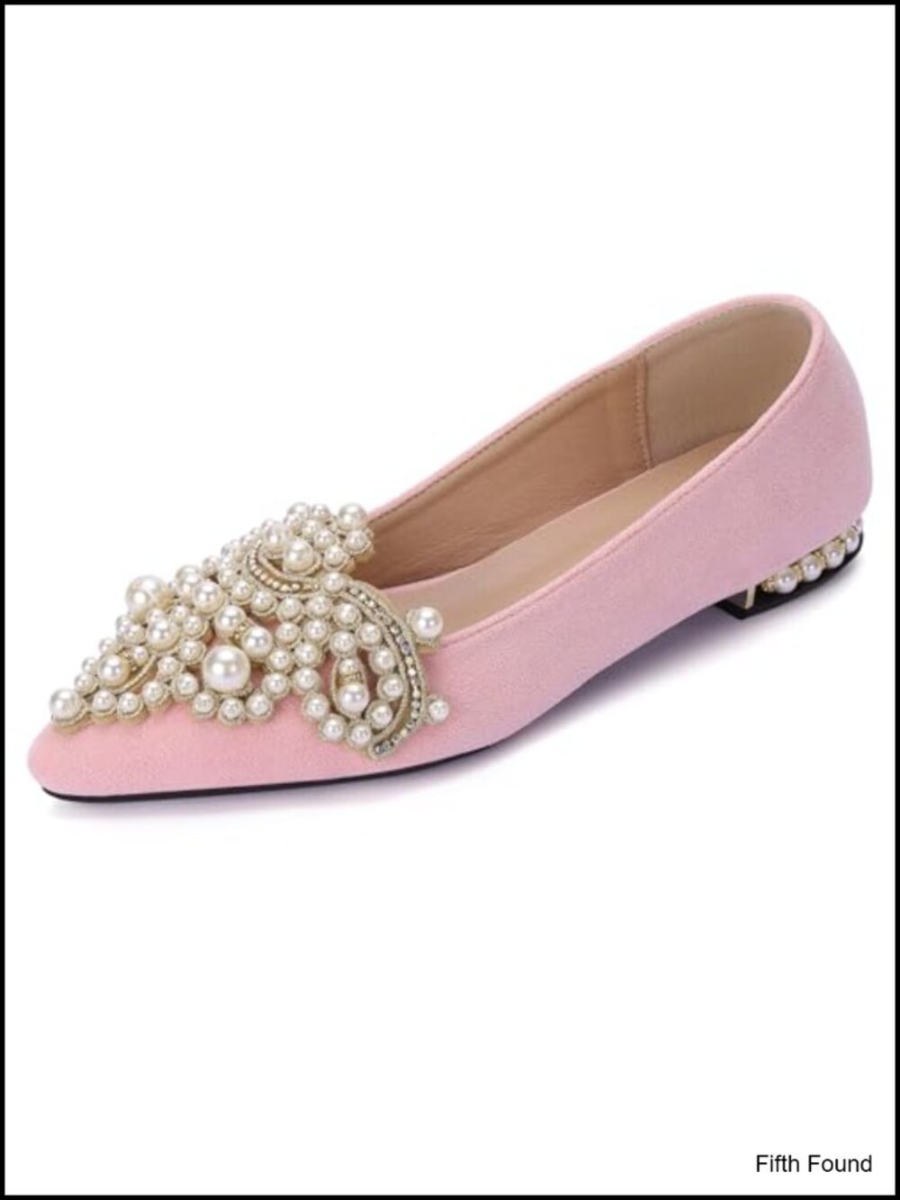 Women's Flats Rhinestone Flower Slip On Pointed Toe Ballet Dress Shoes
